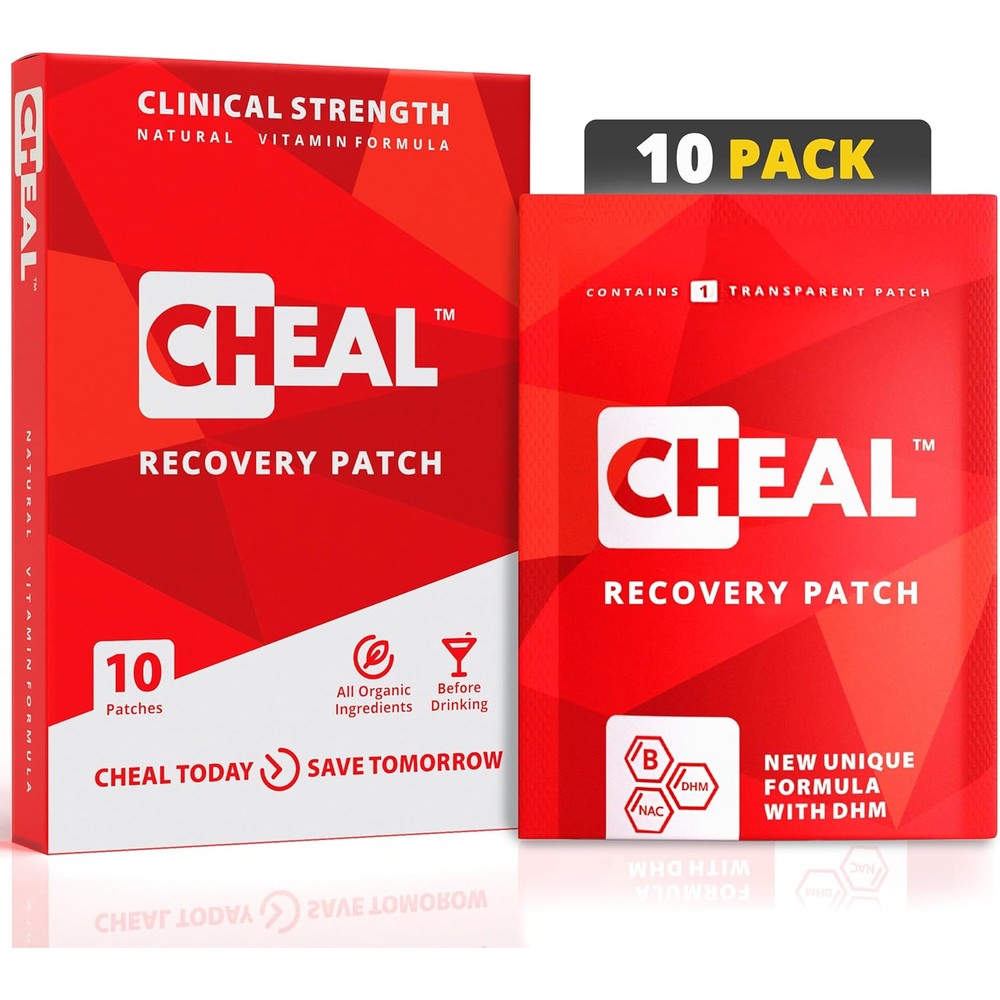 CHEAL Recovery Patch 10 pack front packaging for morning recovery.