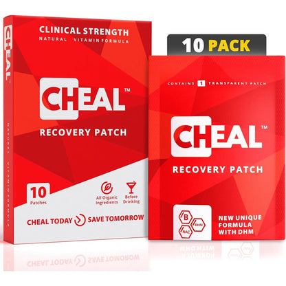 CHEAL Recovery Patch 10 pack front packaging for morning recovery.