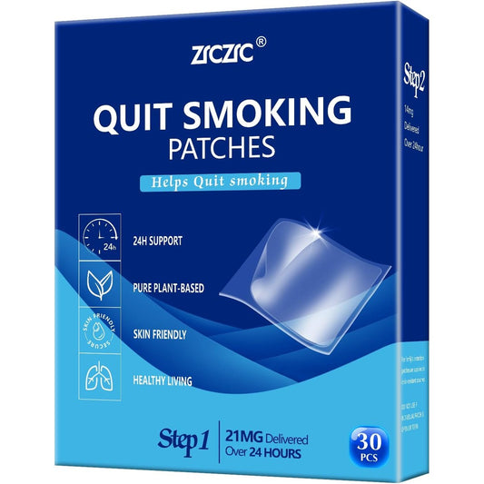 Tooffi Nicotine Patches Step 1 front packaging showing 21mg dosage.