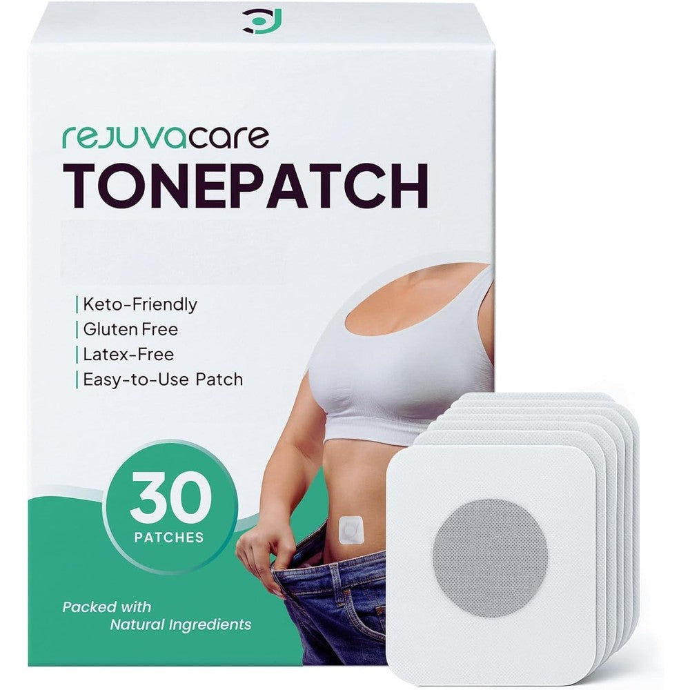 Rejuvacare TonePatch front view of official 30 count packaging