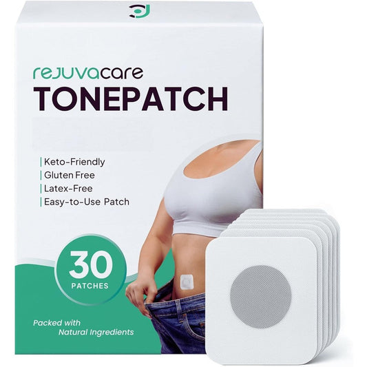 Rejuvacare TonePatch front view of official 30 count packaging