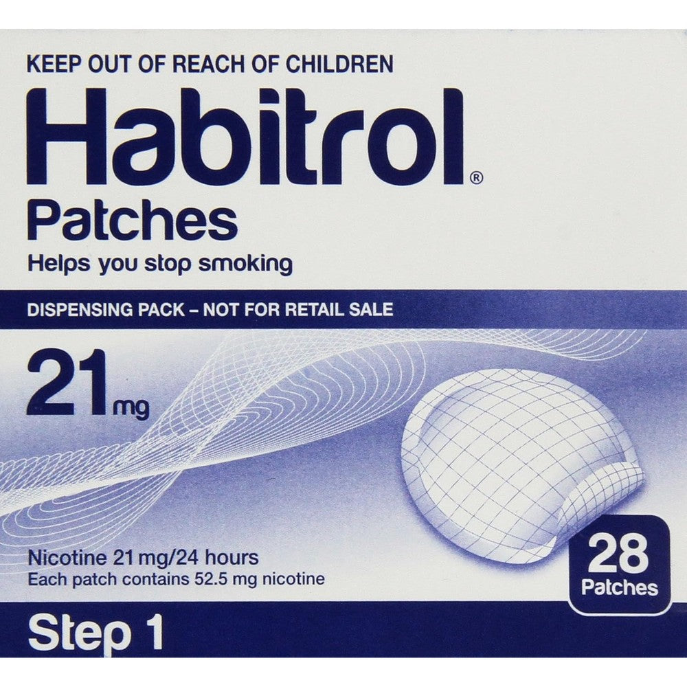 Habitrol Novartis Nicotine Transdermal System Step 1 front packaging for smoking cessation