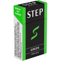 STEP Green Cool Menthol Herbal Cigarettes front box view authentic smoking alternative