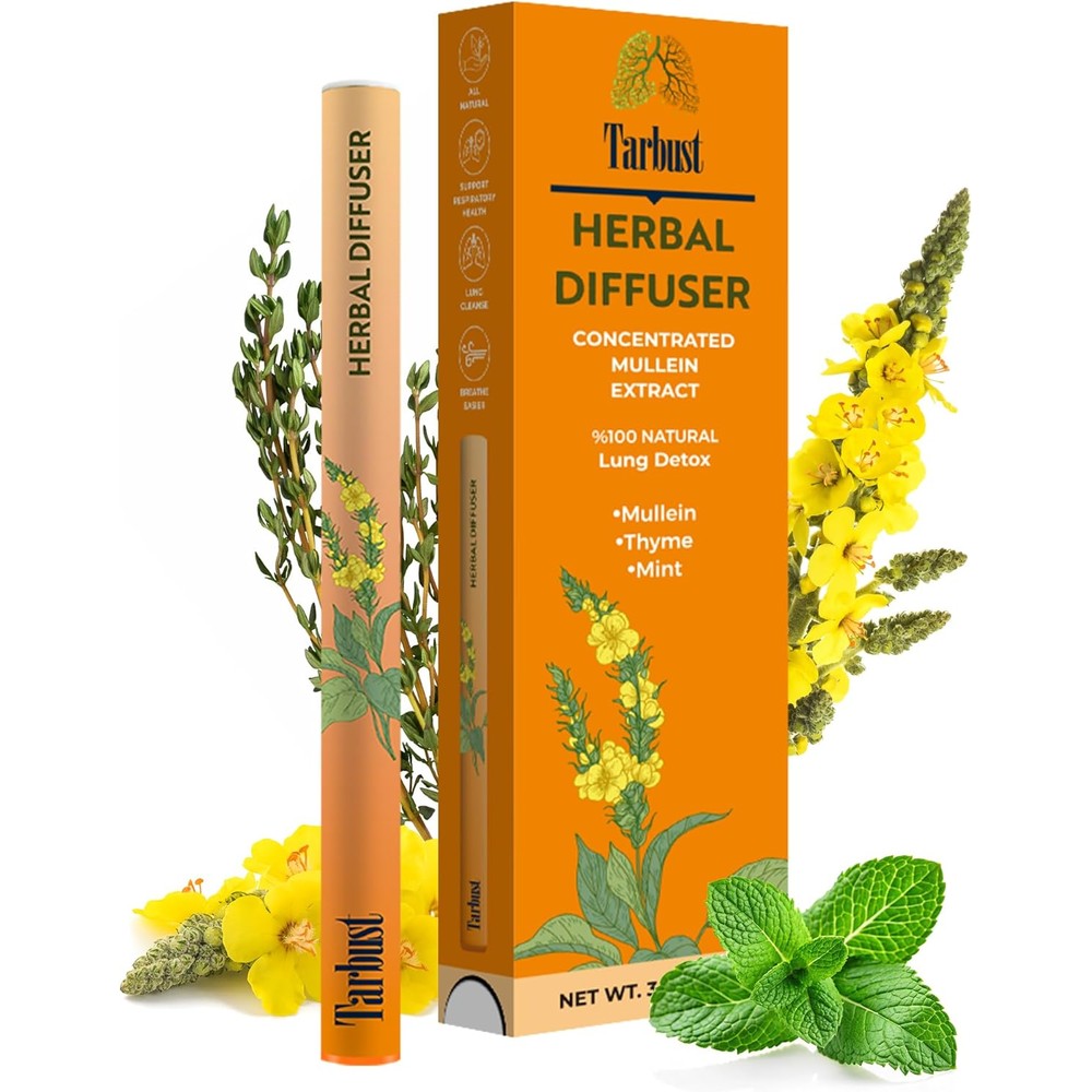 Tarbust Herbal Diffuser Pen front view for lung detox support