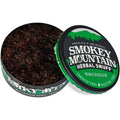 Smokey Mountain Herbal Long Cut Wintergreen can front view tobacco free snuff