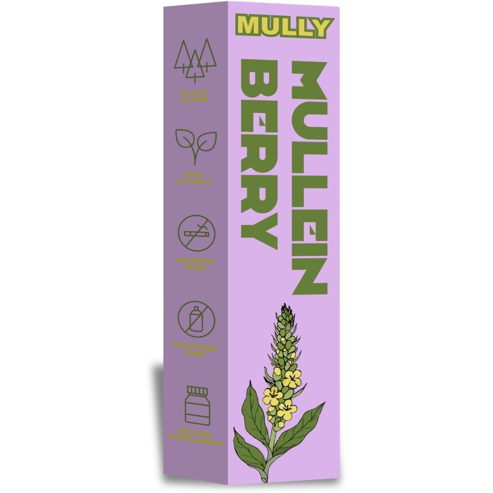 Mully Mullein Herbal Pen front view for lung detox aromatherapy.