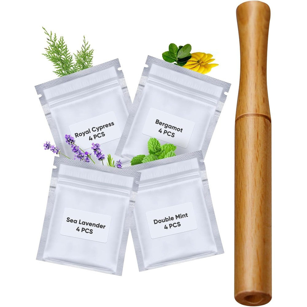 STAY STOKED VOXXC Wooden Herbal Inhaler front view for oral habit replacement.