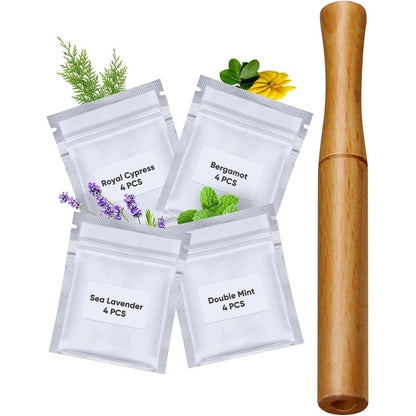 STAY STOKED VOXXC Wooden Herbal Inhaler front view for oral habit replacement.