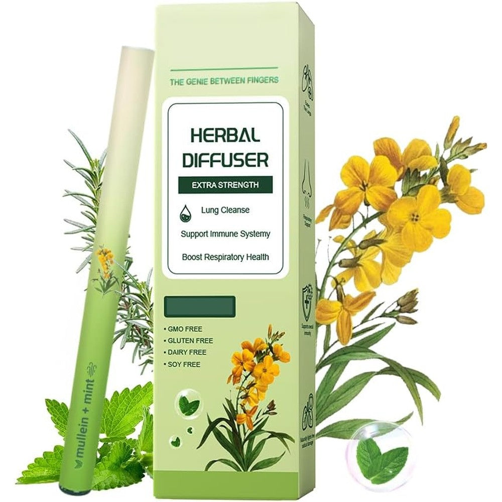 WENEW Mullein Herbal Diffuser Pen front view for lung detox