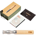 FÃœM Prominent Flavored Air Device front view with maple wood barrel.