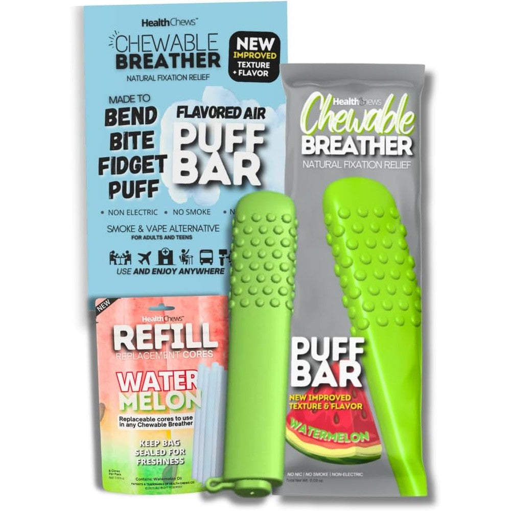 Health Chews Smokeless Inhaler front view nicotine free quitting aid