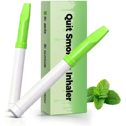 Cigtrus quit smoking inhaler front view packaging of mint flavor smoking cessation aid.