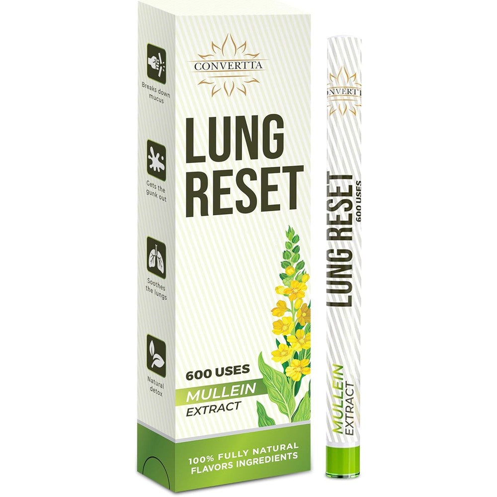 Convertta Lung Detox Mullein Diffuser Pen front view herbal inhaler