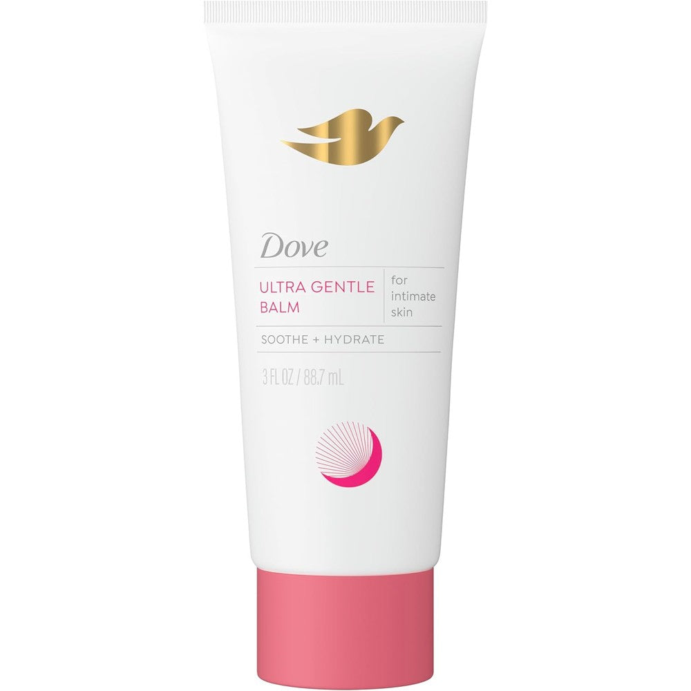 Dove Ultra Gentle Unscented Intimate Vulva Balm three ounce tube front view