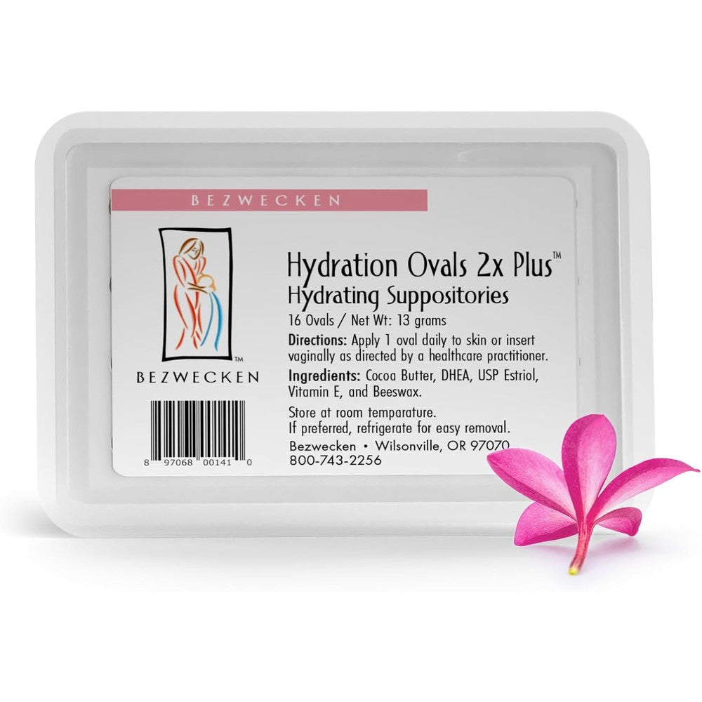 Bezwecken Hydration Ovals 2X Plus DHEA 16 Count front view authentic menopause support