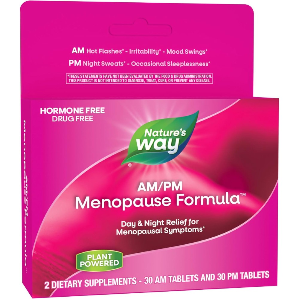 Nature's Way AM/PM Menopause Formula 60 tablets front packaging