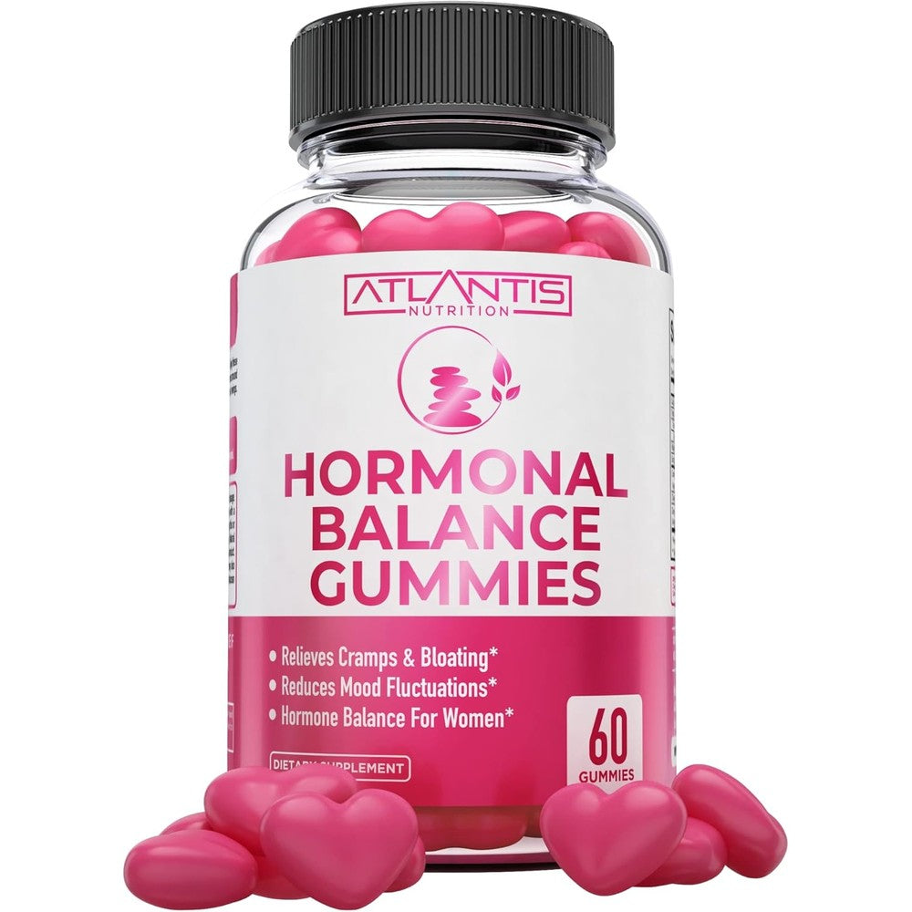 Atlantis Nutrition Hormonal Balance gummies front view bottle packaging