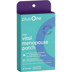 Plus One vital menopause patch front box view for hot flash support