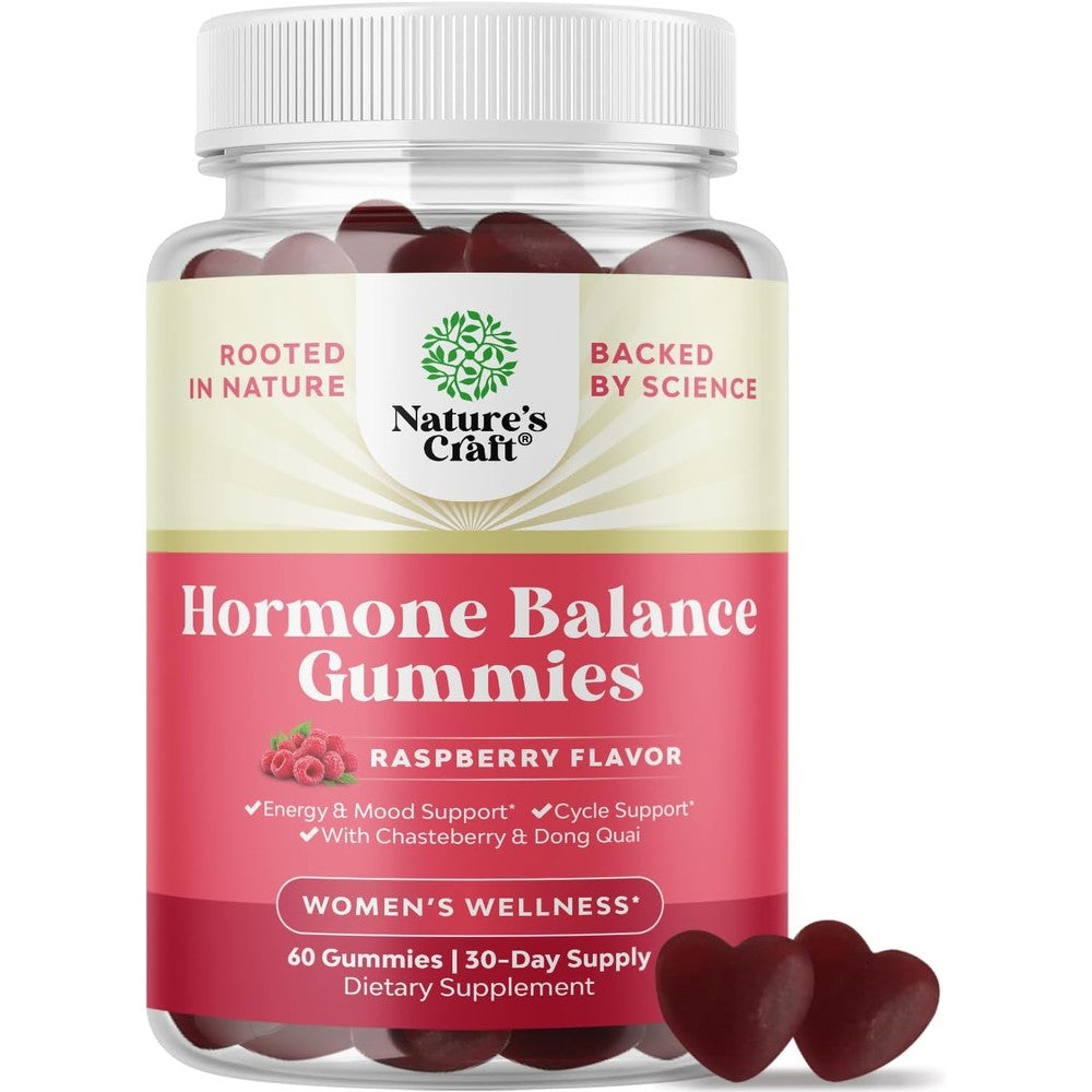 Nature's Craft Hormone Balance Gummies front view bottle packaging
