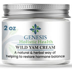 Genesis Holistic Health Wild Yam Root Cream front view jar and packaging