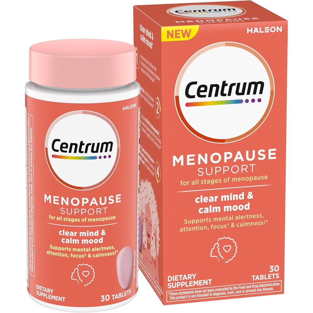 Centrum Clear Mind and Calm Mood front view bottle packaging
