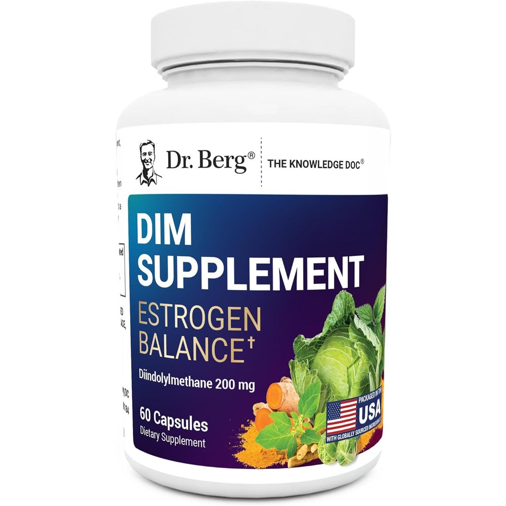 Dr. Berg DIM Estrogen Balance front view bottle
