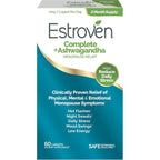 Estroven Complete And Ashwagandha Menopause Supplement front view packaging