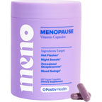 O Positiv Meno menopause supplement front view bottle packaging