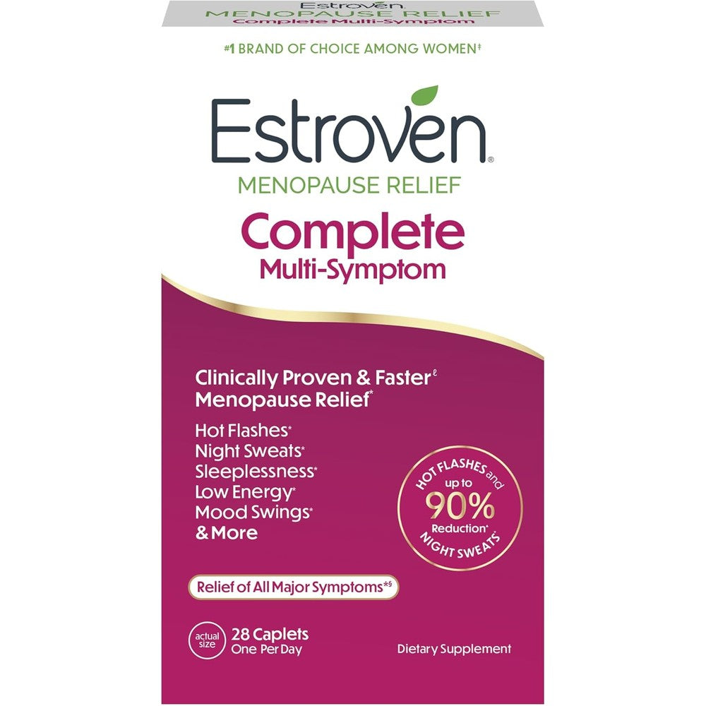 Estroven Complete Multi-Symptom Menopause Supplement front view box