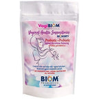 Biom VagiBiom Probiotic Suppository 30 count bag front view for feminine pH balance.