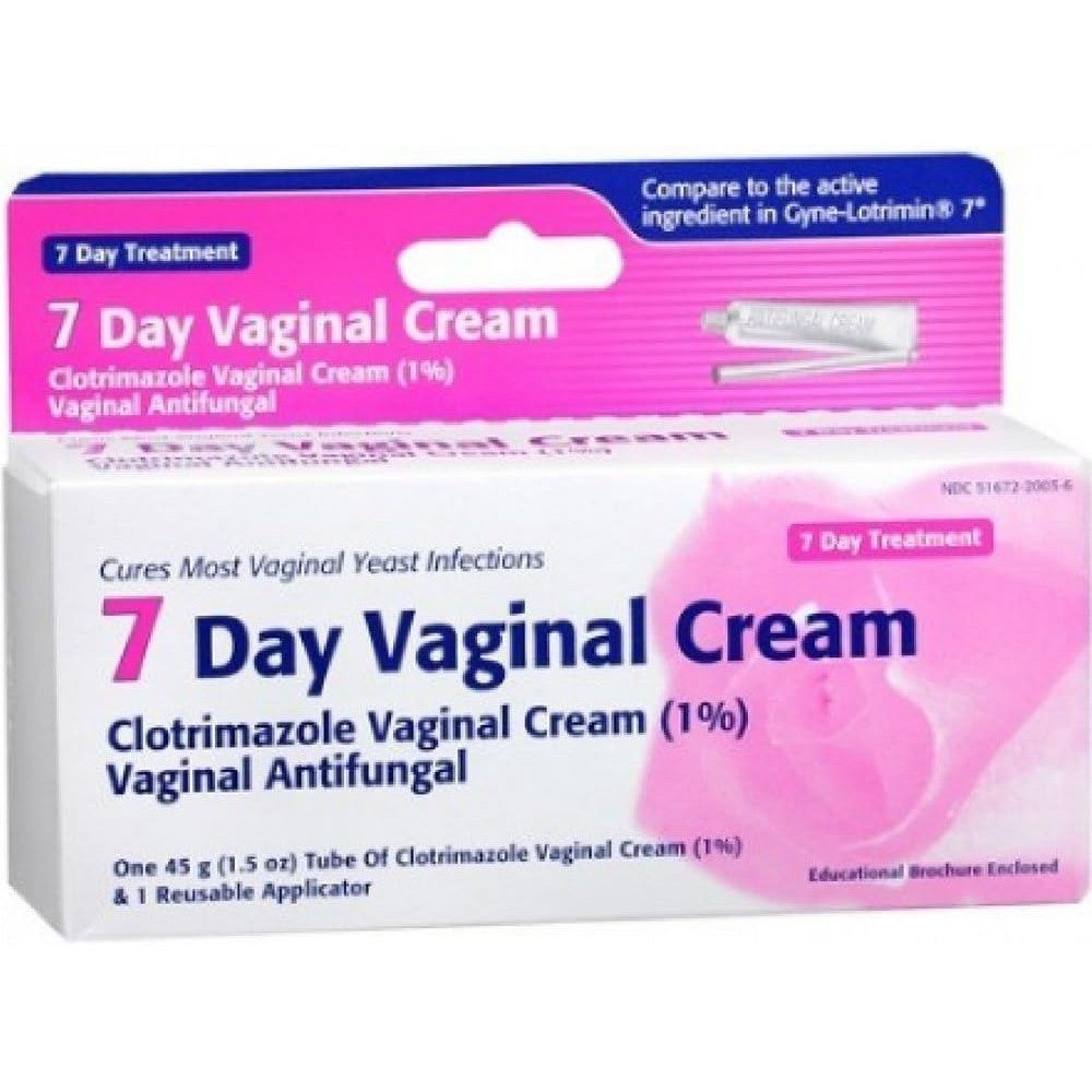 Taro Clotrimazole 7 Vaginal Cream 45 grams front view for yeast infection treatment.