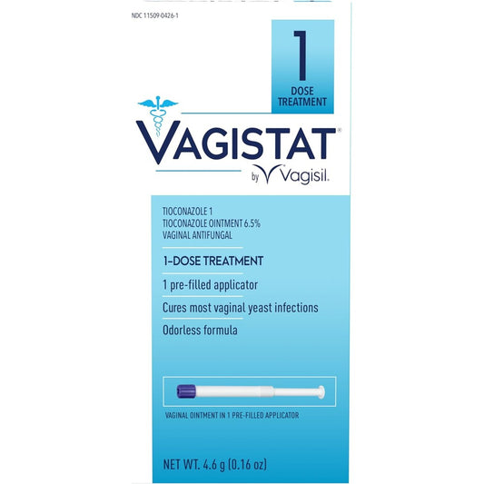 Vagisil Vagistat 1 Day Single Dose Yeast Infection Treatment front packaging
