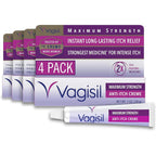 Vagisil Maximum Strength Feminine Anti-Itch Cream pack of 4 front view