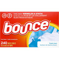 Bounce Fabric Softener Sheets Fresh Linen 240 Count front view packaging