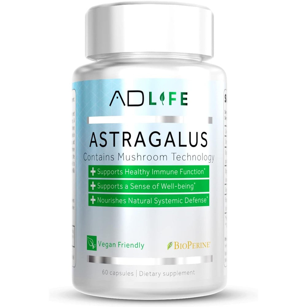 Project AD Astragalus Kidney Health 60 Capsules bottle front view for kidney support