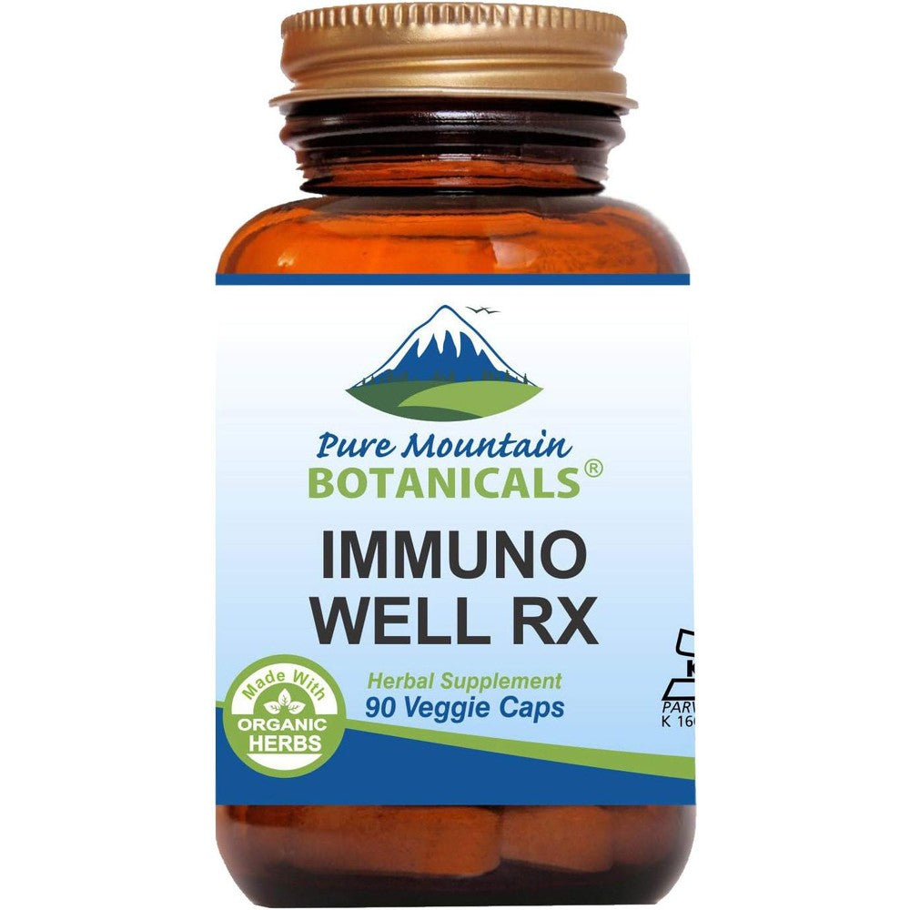 Holly Hill Health Foods Pure Mountain Immuno Well RX front view immune support supplement bottle