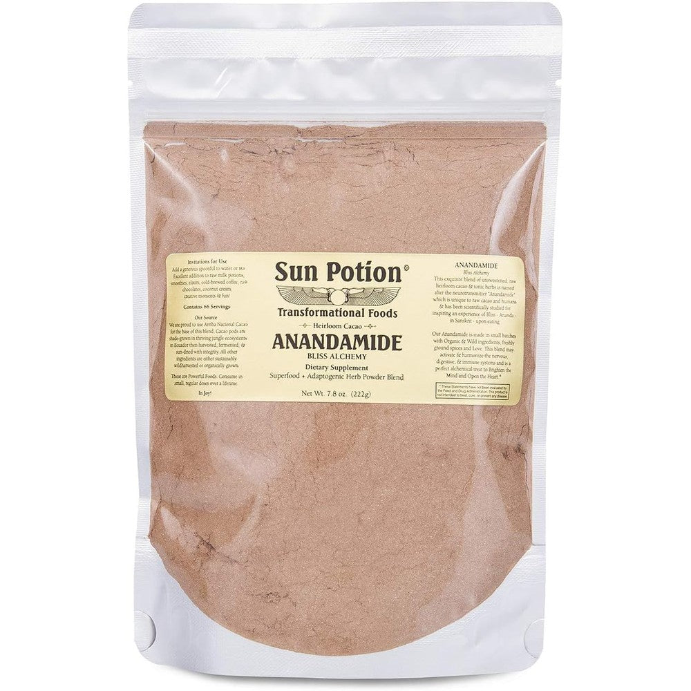 Sun Potion Anandamide cacao adaptogen powder front view container