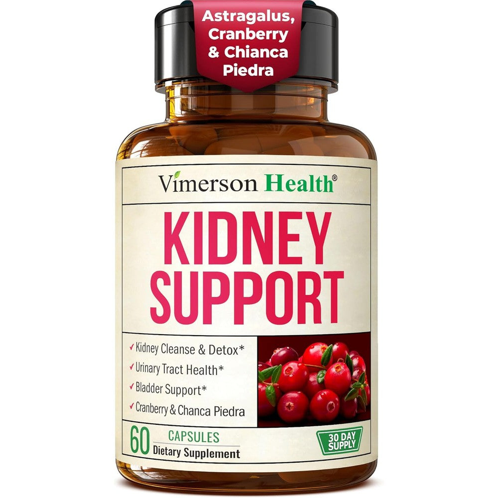 Healths Harmony Kidney Cleanse capsules front bottle view for urinary tract support