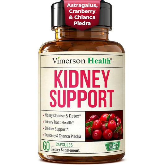 Healths Harmony Kidney Cleanse capsules front bottle view for urinary tract support