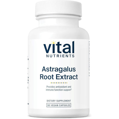 Vital Nutrients Astragalus Root Extract 90 capsules front view bottle showing premium immune support supplement label