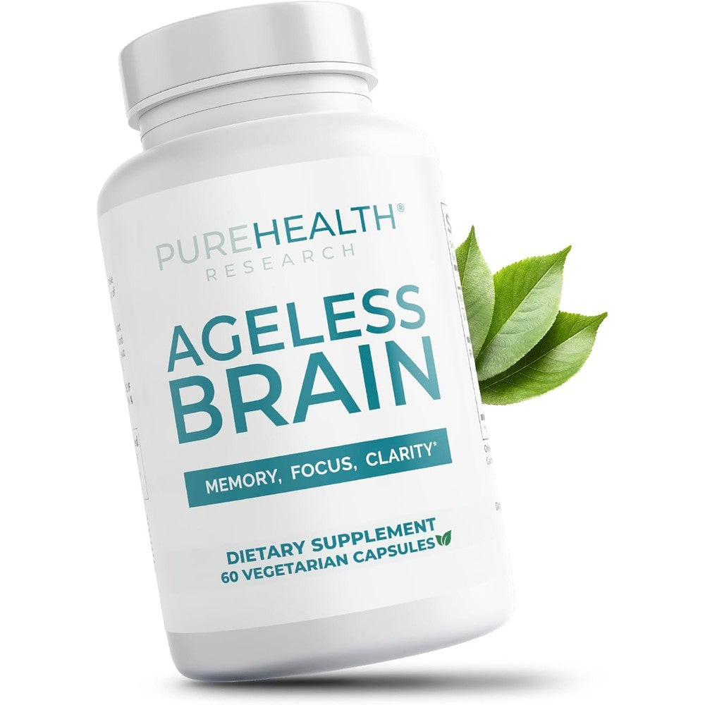 PUREHEALTH RESEARCH Ageless Brain supplement 60 capsules front view