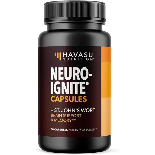 Havasu Neuro IGNITE Nootropic Brain Supplement Bacopa Ginkgo Focus | 30 Capsules