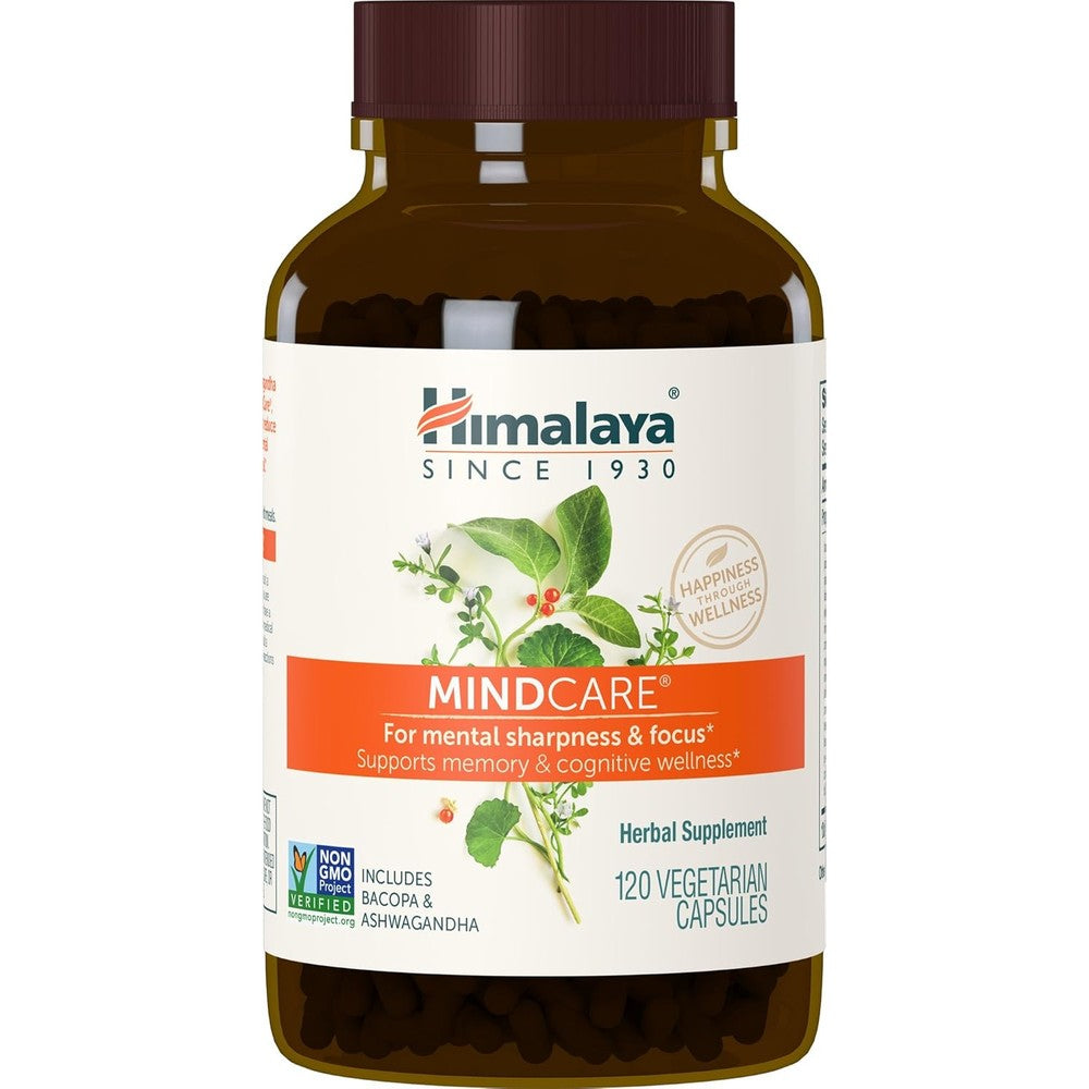 Himalaya MindCare 1170mg Nootropic Brain Support for Focus & Memory 120 Capsules