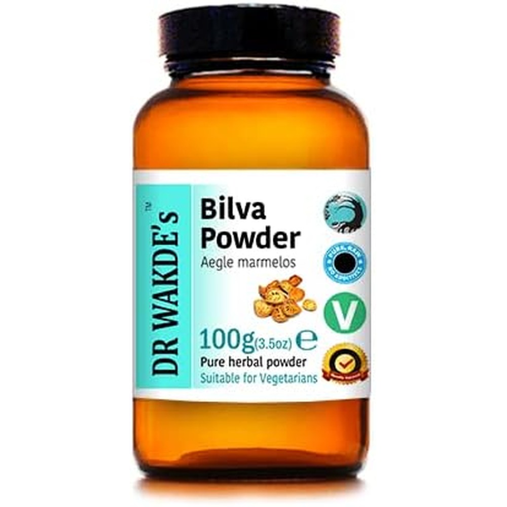 Dr Wakdes Bilva Fruit Powder 100g front view packaging for Ayurvedic digestion support