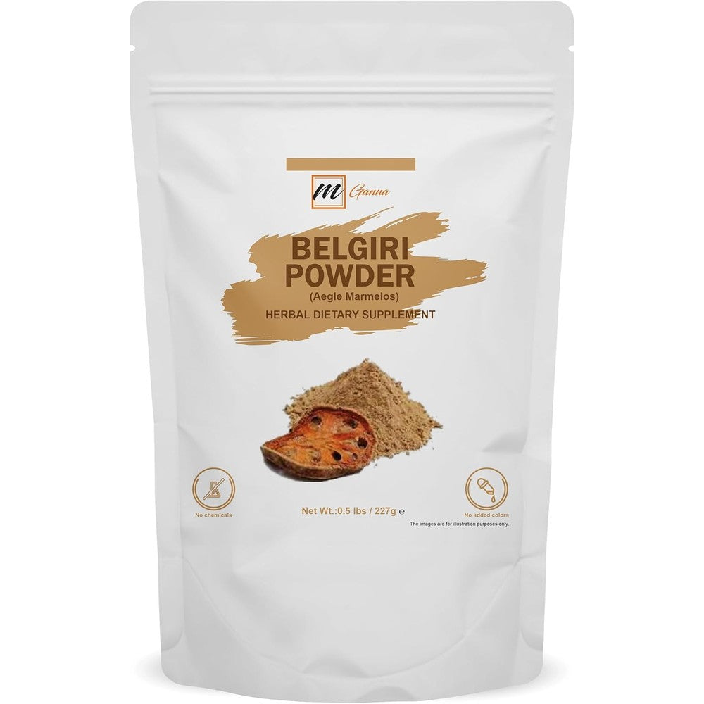 mGanna Natural Belgiri Bael Wood Apple Powder front view packaging