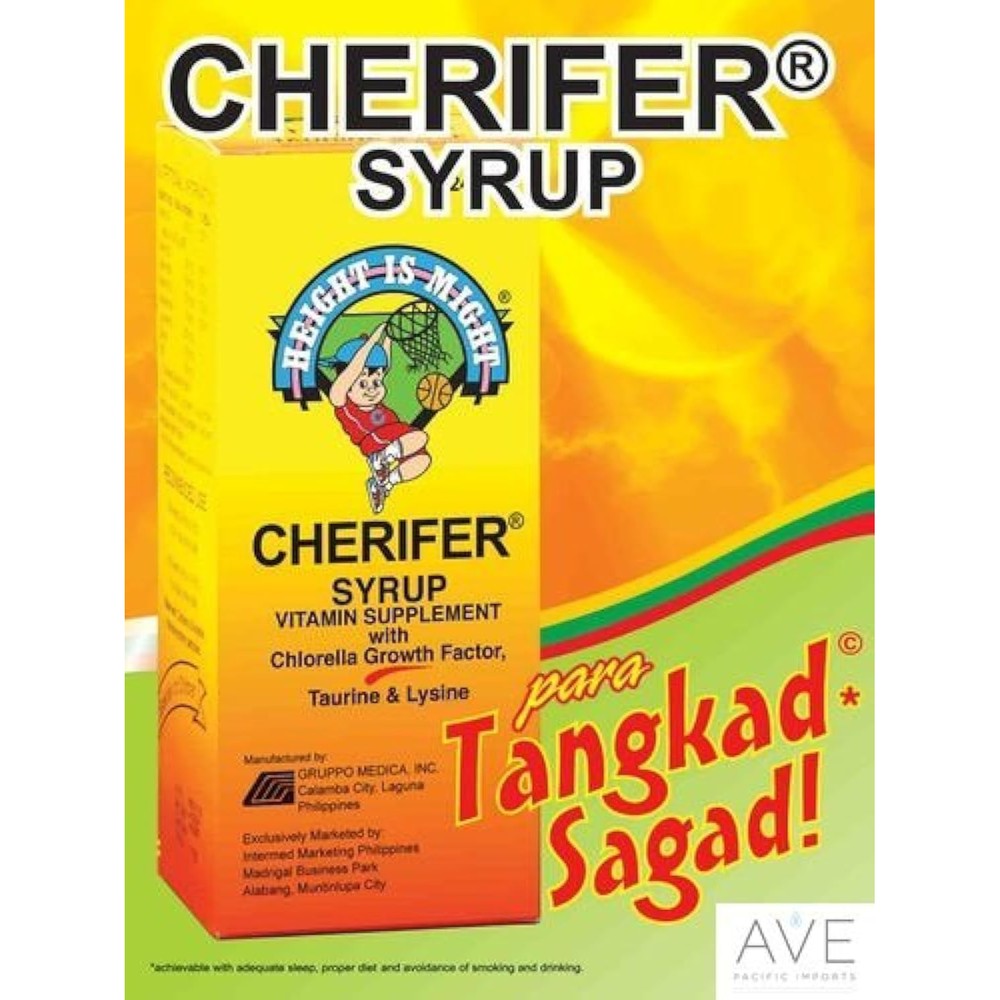 Cherifer Syrup with Chlorella Growth Factor bottle front view