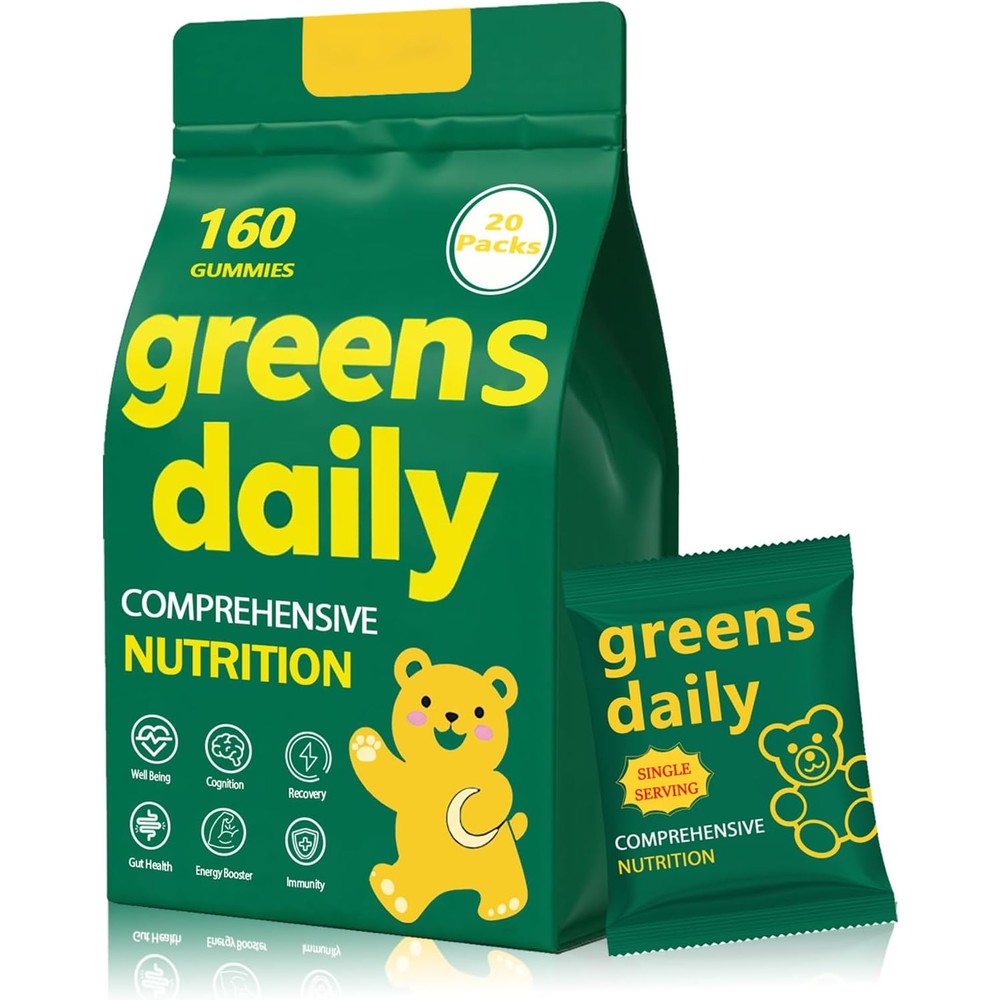 Oviaapo Dyduon Daily Greens Gummies front package view