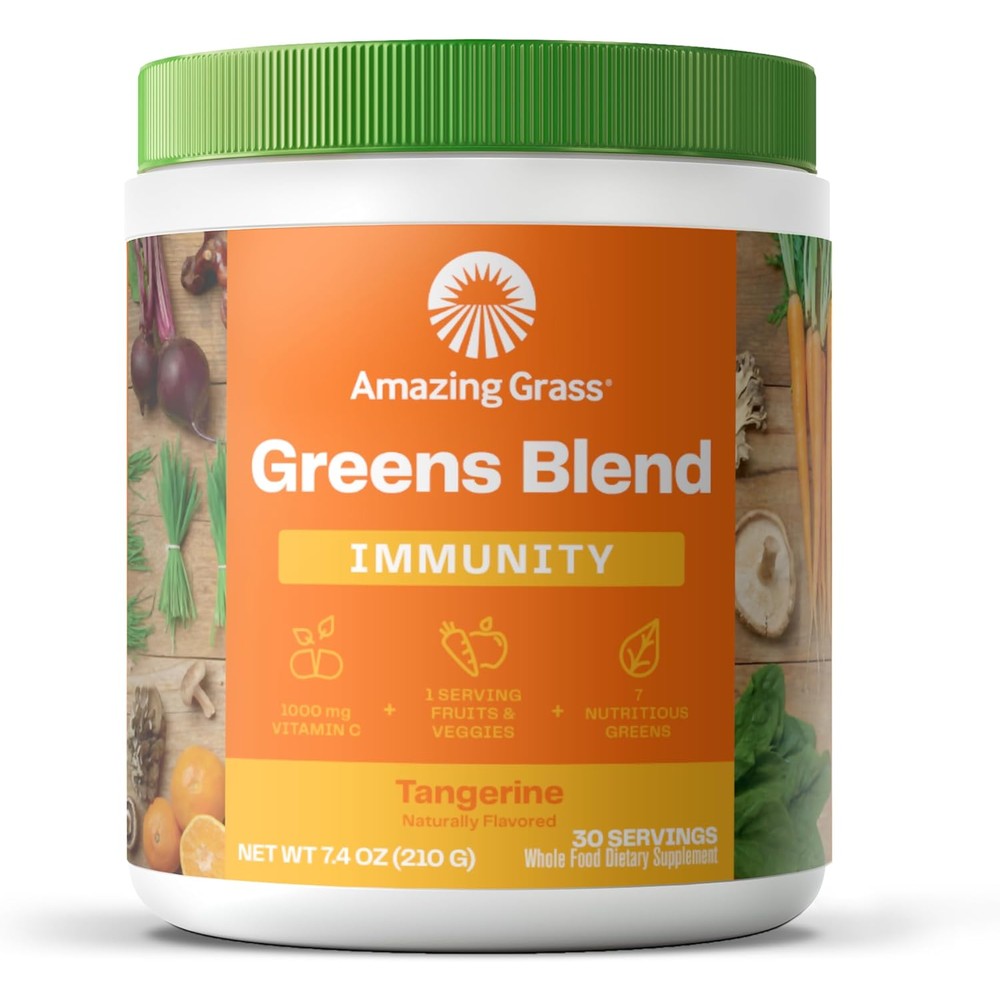 Amazing Grass Green Superfood Immunity Tangerine front view