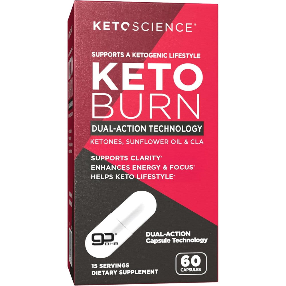 Keto Science Keto Burn capsules bottle front view