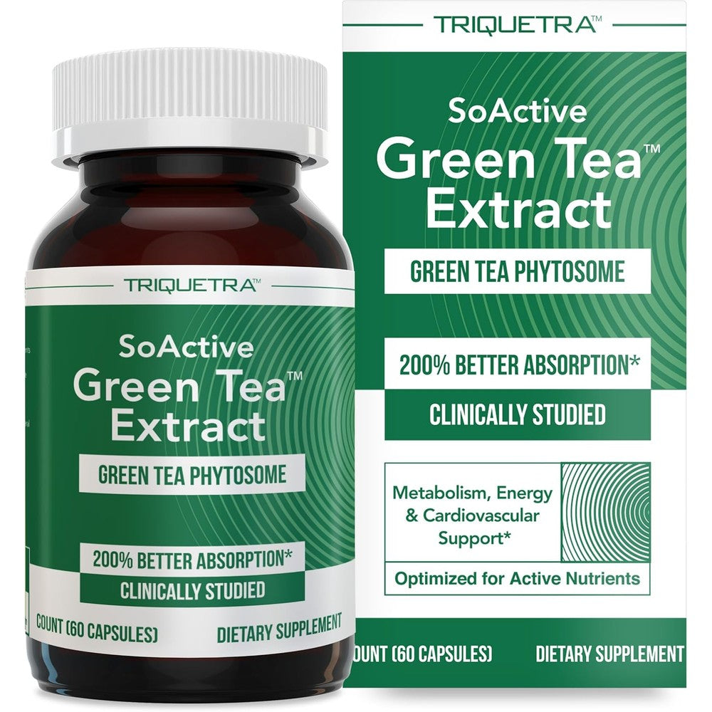 Triquetra Health SoActive Green Tea Phytosome Extract front view bottle
